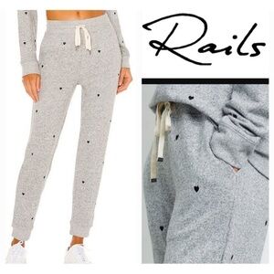 Rails Oakland heart print joggers m
